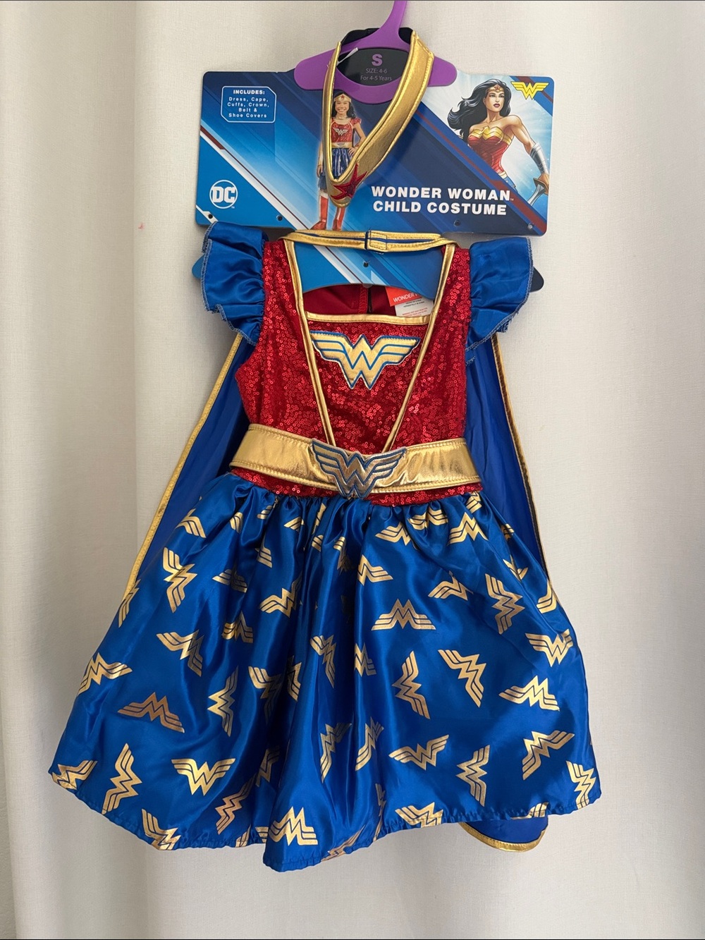 Rubie's Wonder Woman Costume in Red, Blue & Gold
